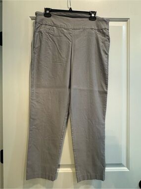 Tribal Light Gray Straight-Leg Pants